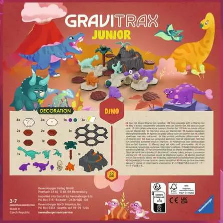 Ravensburger Dino Erweiterung – für GraviTrax – 33-teilig – ab 3 Jahren – Kunststoff – FSC