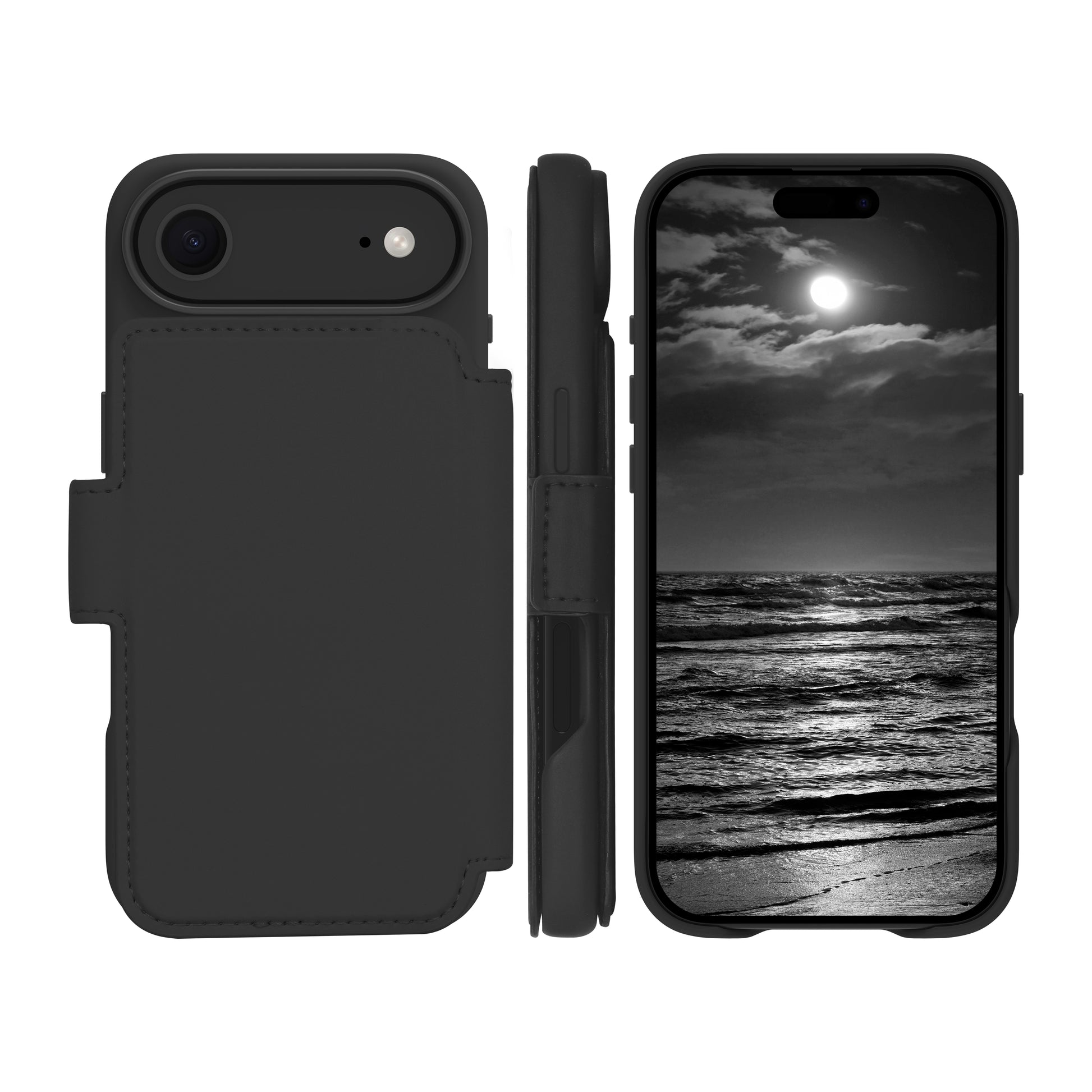 dbramante1928 Lynge MS ICON Wallethülle – für Apple iPhone 17 Air, 3 Kartenfächer, Kunststoff, Schwarz