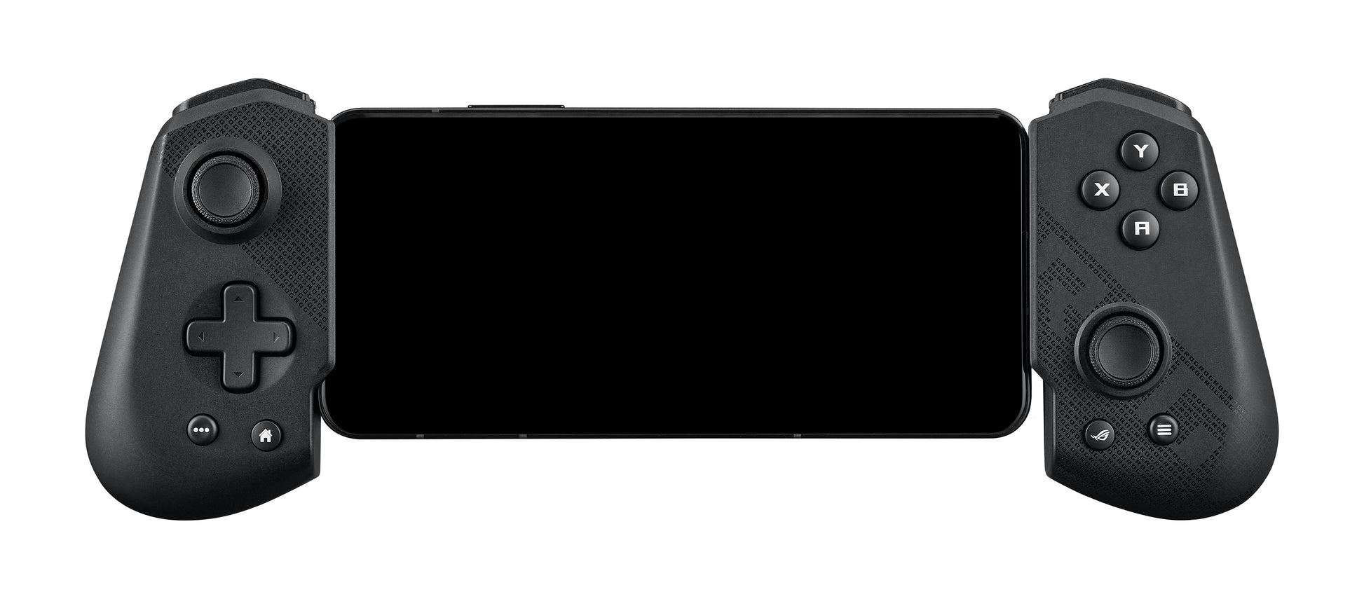 ASUS ROG Tessen – Gamepad – USB 3.2 Gen 1 (USB‑C), RGB, Programmierbare Tasten, für Android, Schwarz/Grau