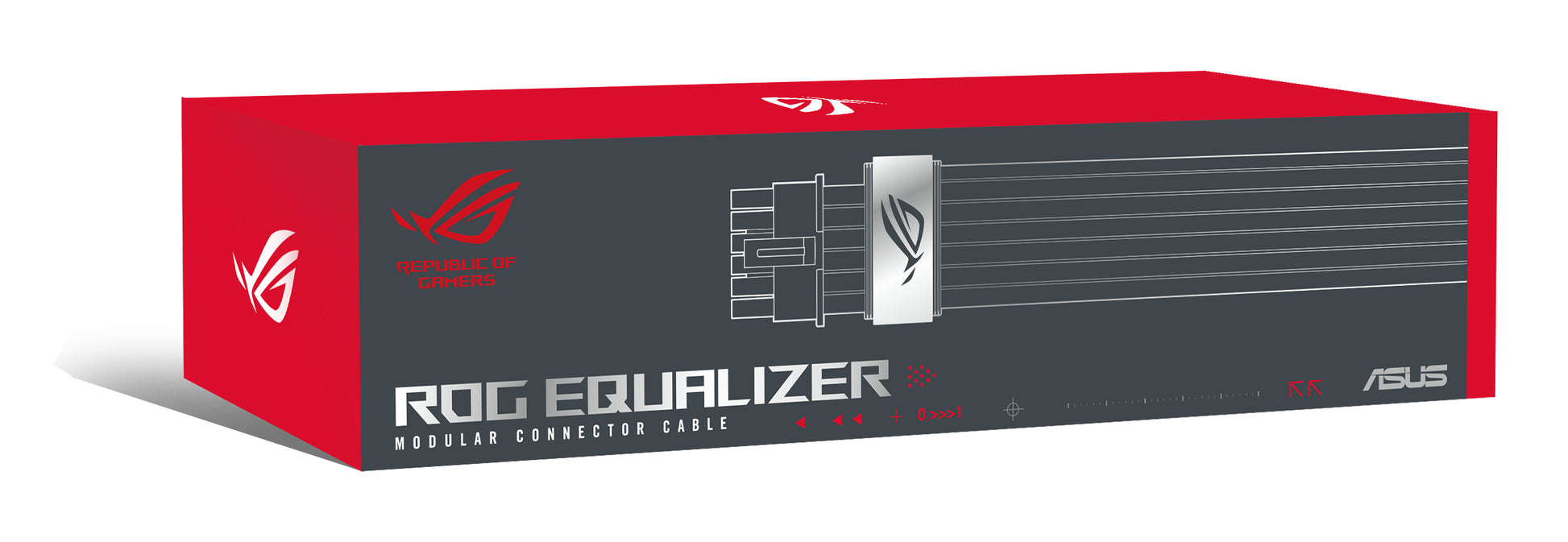 ASUS ROG Equalizer Kabel PCI-E (16-polig) zu PCI-E x16 – 0,75 m, PCI-E Gen 4.0 – für Netzteil (PSU)