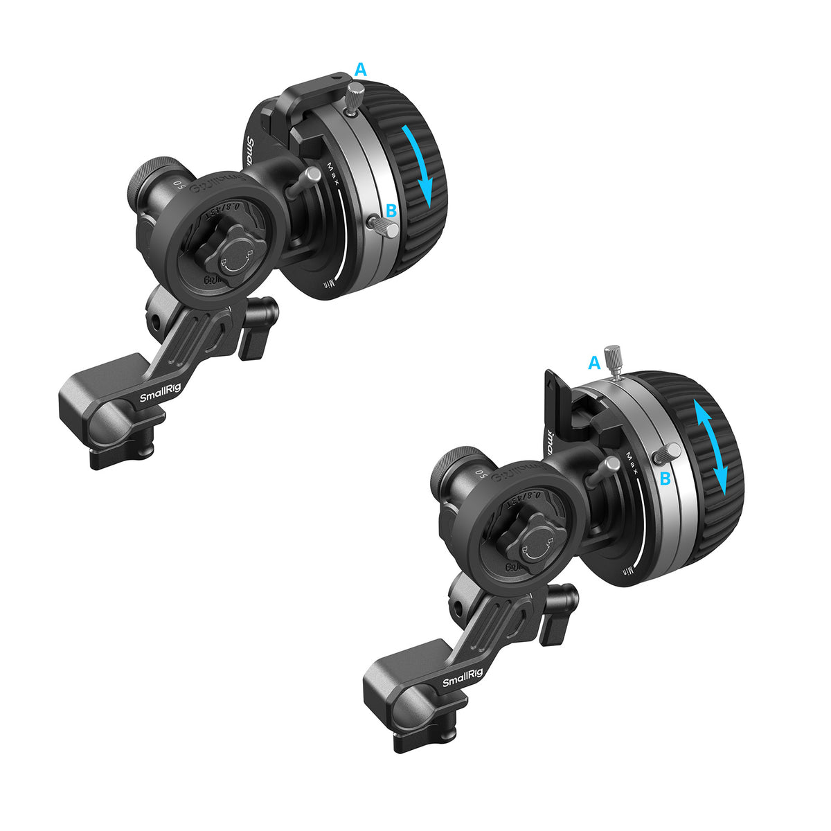 SmallRig Follow Focus F50 – 117 × 80,5 × 62,5 mm, 290 g – Schwarz/Silber