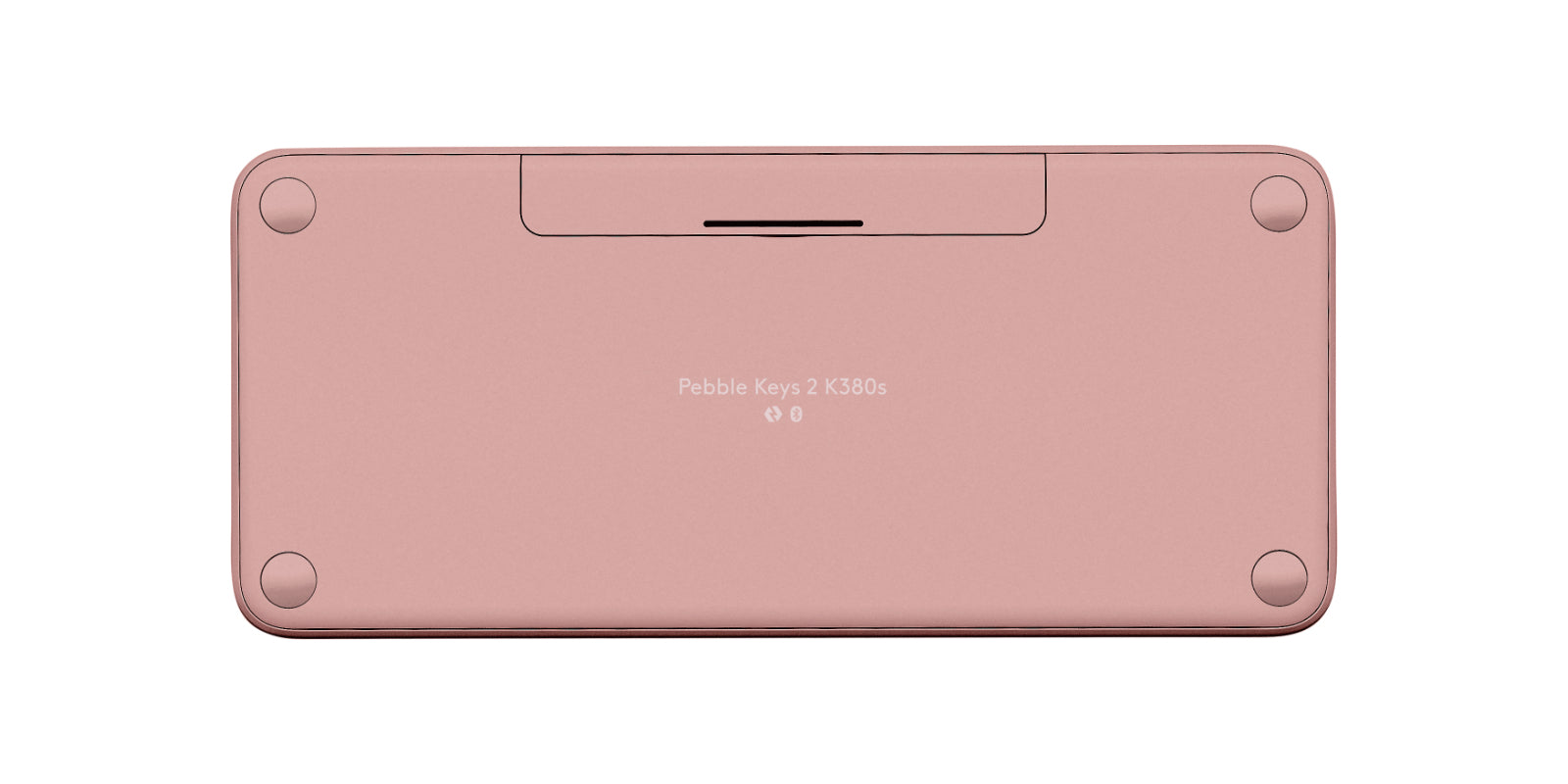 Logitech Pebble Keys 2 K380s – Tastatur, kabellos (Bluetooth), FR-Layout (FR), Multi-Device, Rosa