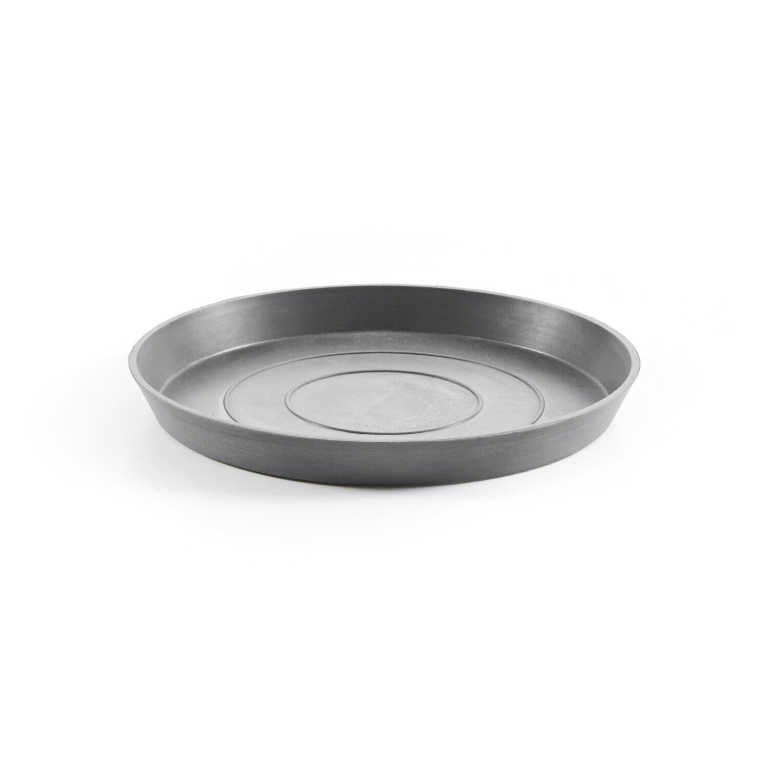 Ecopots Unterteller – Ø 21 × 2,5 cm – Recycling-Kunststoff, Grau