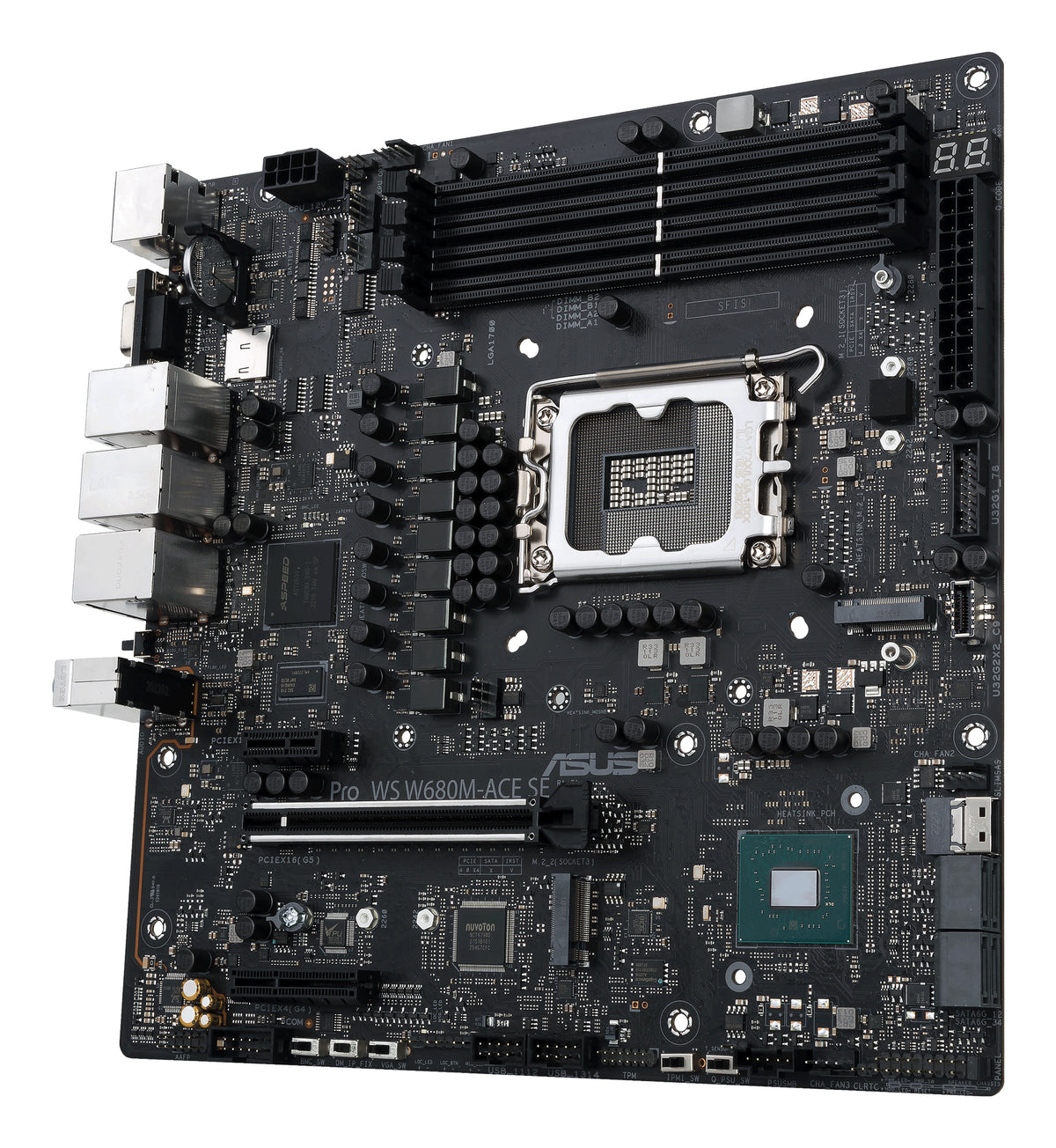 ASUS PRO WS W680M-ACE SE – Mainboard – LGA 1700, Intel W680, mATX, DDR5, 192 GB