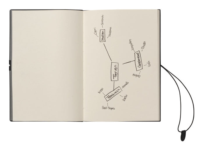 Kolma Notizbuch – A5 – 224 Blatt – 80 g/m² – Softcover, Gummiband, Stiftschlaufe – Braun/Türkis