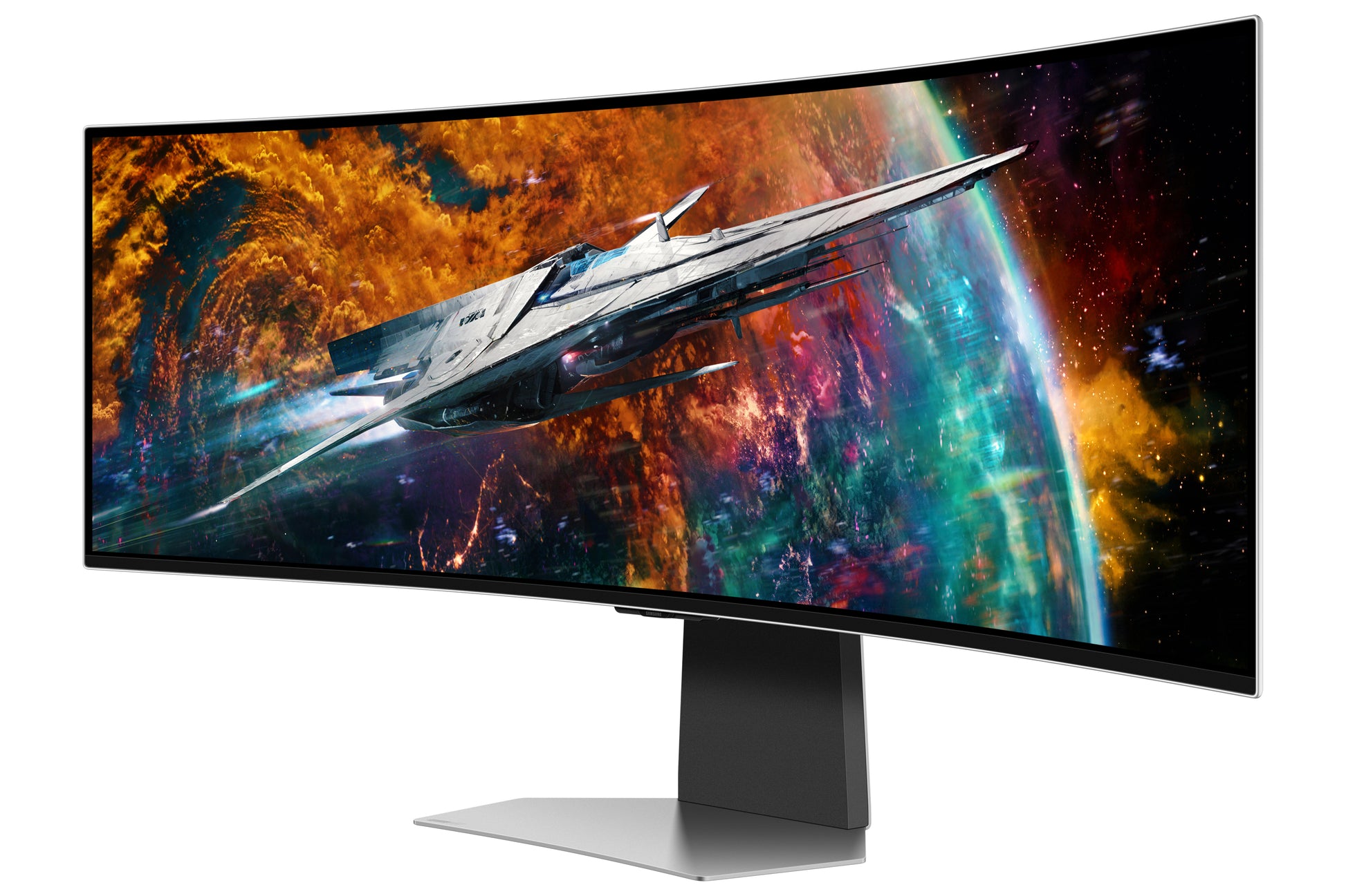 Samsung Odyssey G95SC – 49" Curved, 5120 × 1440 (DQHD), OLED, 240 Hz, DisplayHDR 400