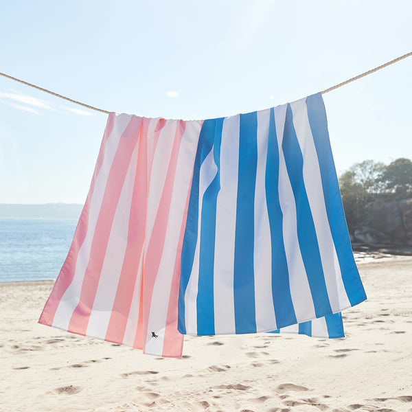 Dock & Bay Wohndecke – Polyester, Blau, Weiss – 90 × 200 cm