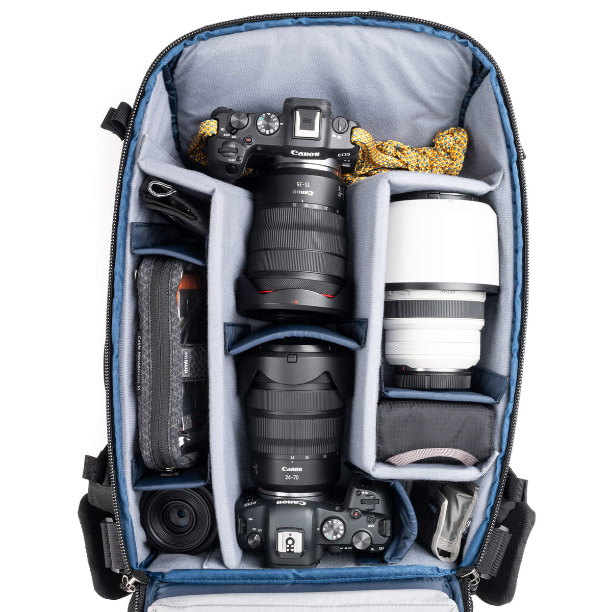 Think Tank DarkLight Kamerarucksack – Nylon/Polyurethan/TPU, 20 l – Schwarz – für DSLR, Systemkameras