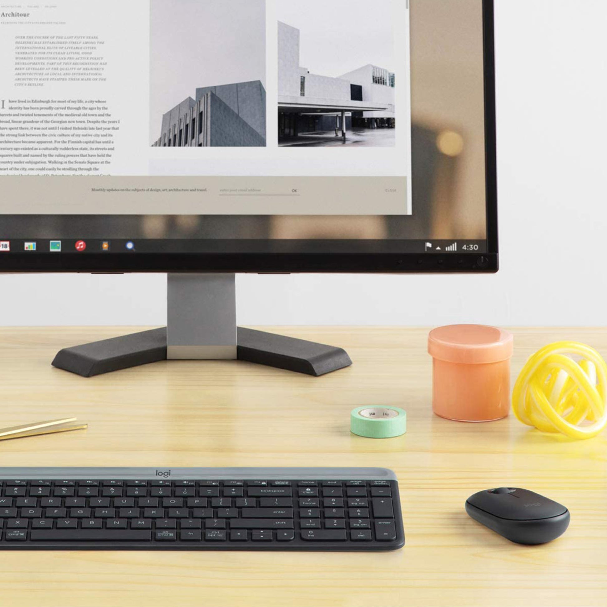 Logitech MK470 – Tastatur, kabellos (2,4 GHz), CH-Layout (DE-CH), Graphit
