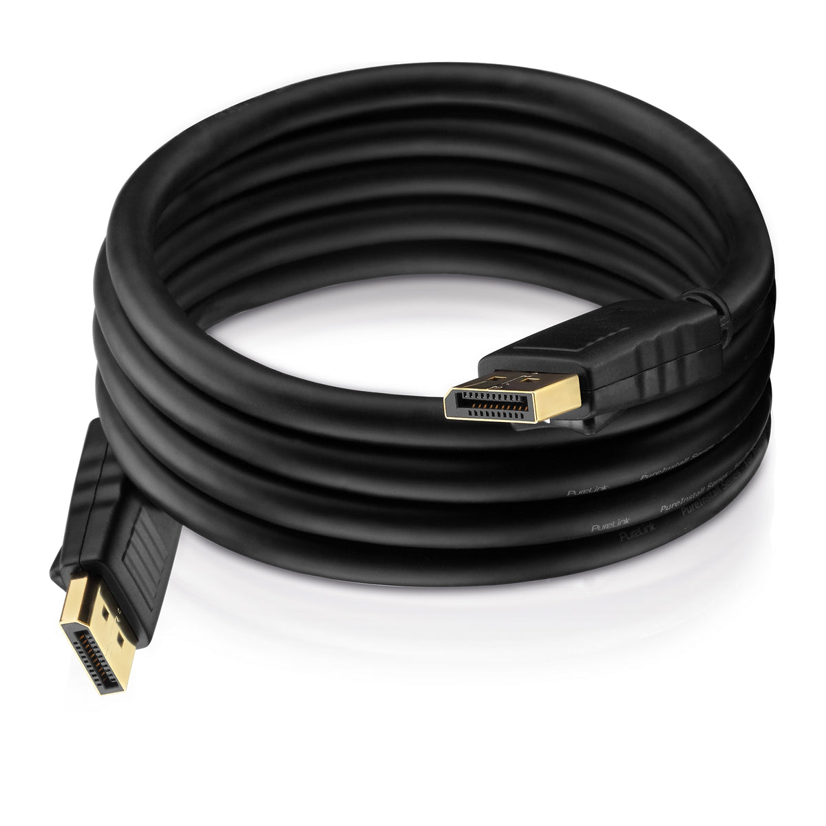 PureLink DisplayPort-zu-DisplayPort Anschlusskabel – 12,5 m, rund, schwarz, DisplayPort 1.2, AWG 24