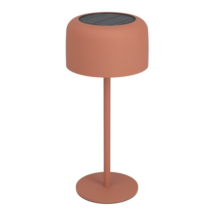 EGLO Solar-Tischleuchte – 30 cm, 270 lm, 3000 K, IP44, Akku & Solar, Touch, dimmbar, USB-C, Braun