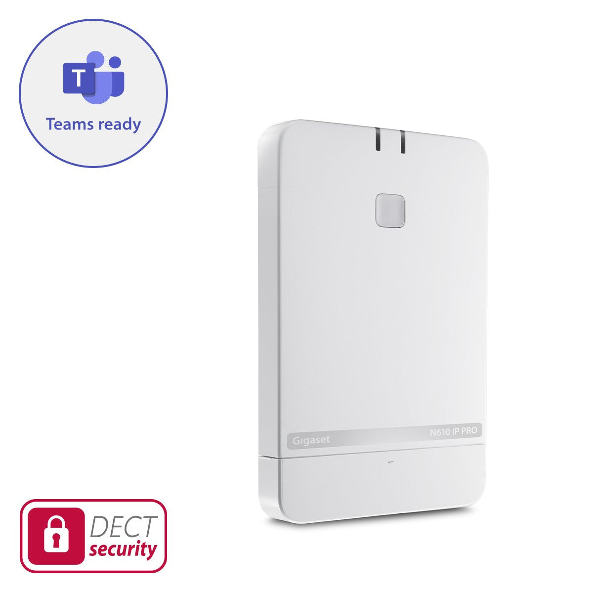 Gigaset N610 IP PRO – DECT IP-Basisstation, PoE, LAN (RJ-45), Weiss