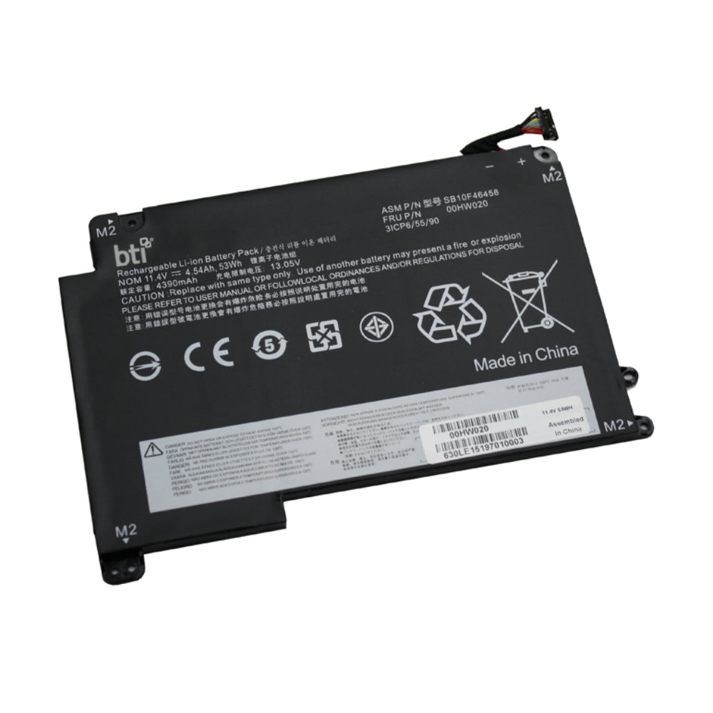 BTI Notebook-Akku – für Lenovo – 56 Wh, 11,4 V (4 Zellen) – Schwarz