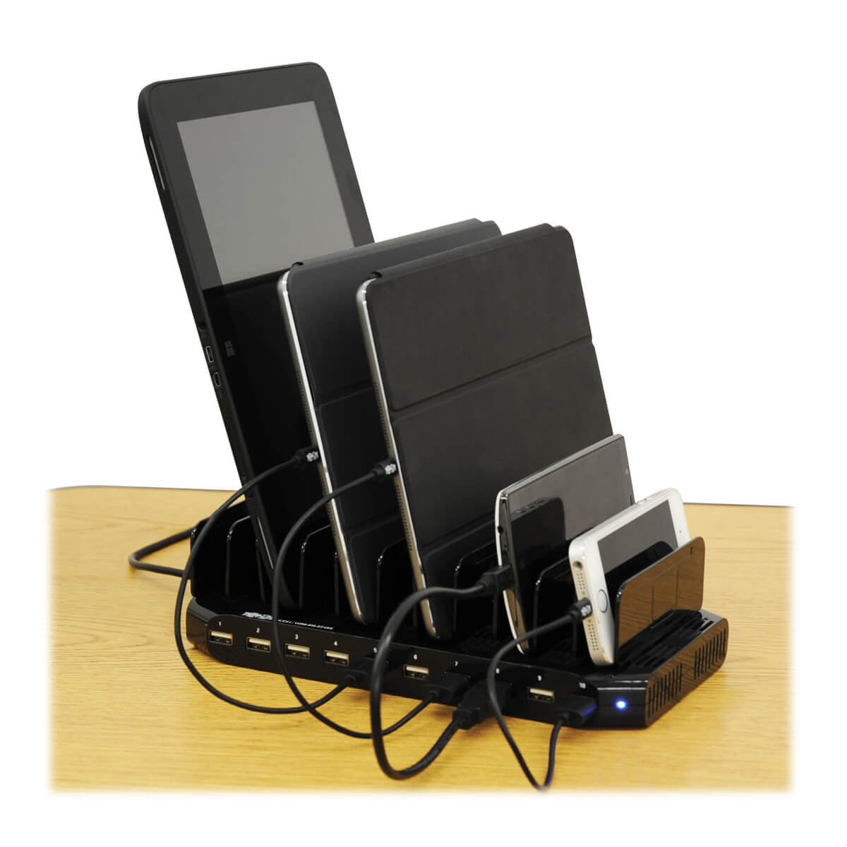 Tripp Lite U280-010-ST-CEE USB-Desktop-Ladegerät 96 W – USB-A×10 – Schwarz