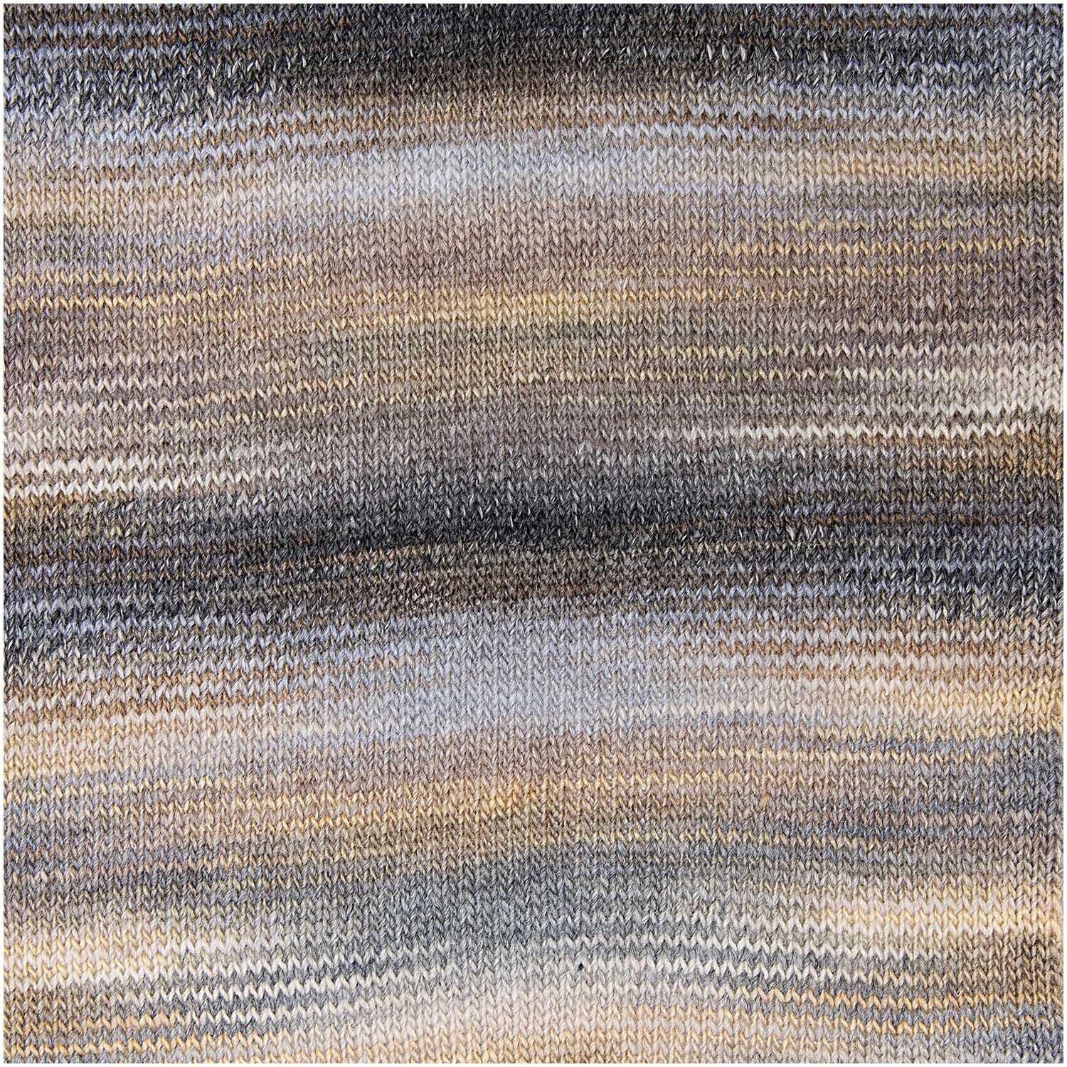 Rico Design Melange Wolle Natur-Mix – Aran, 200 g, 640 m, Nadel 5 mm, 51% Schurwolle/49% Polyacryl