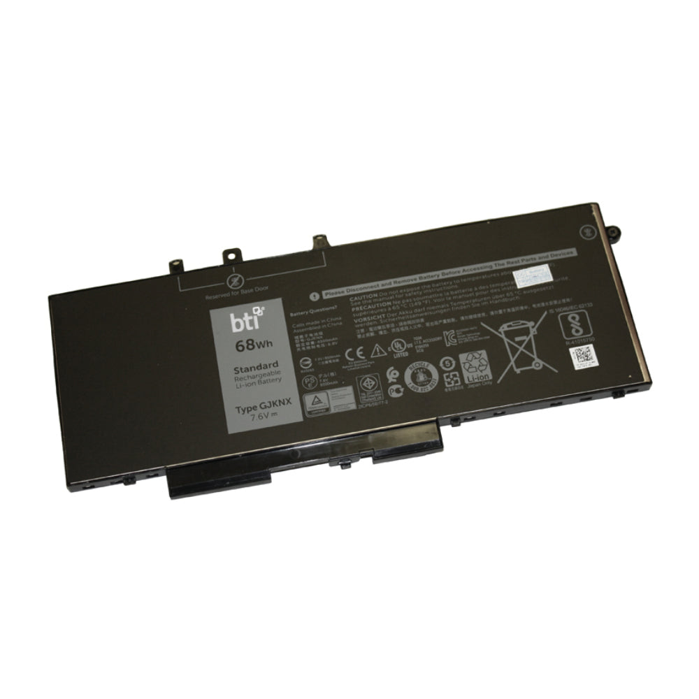 BTI Notebook-Akku – für Dell – 65 Wh, 7,6 V – Schwarz
