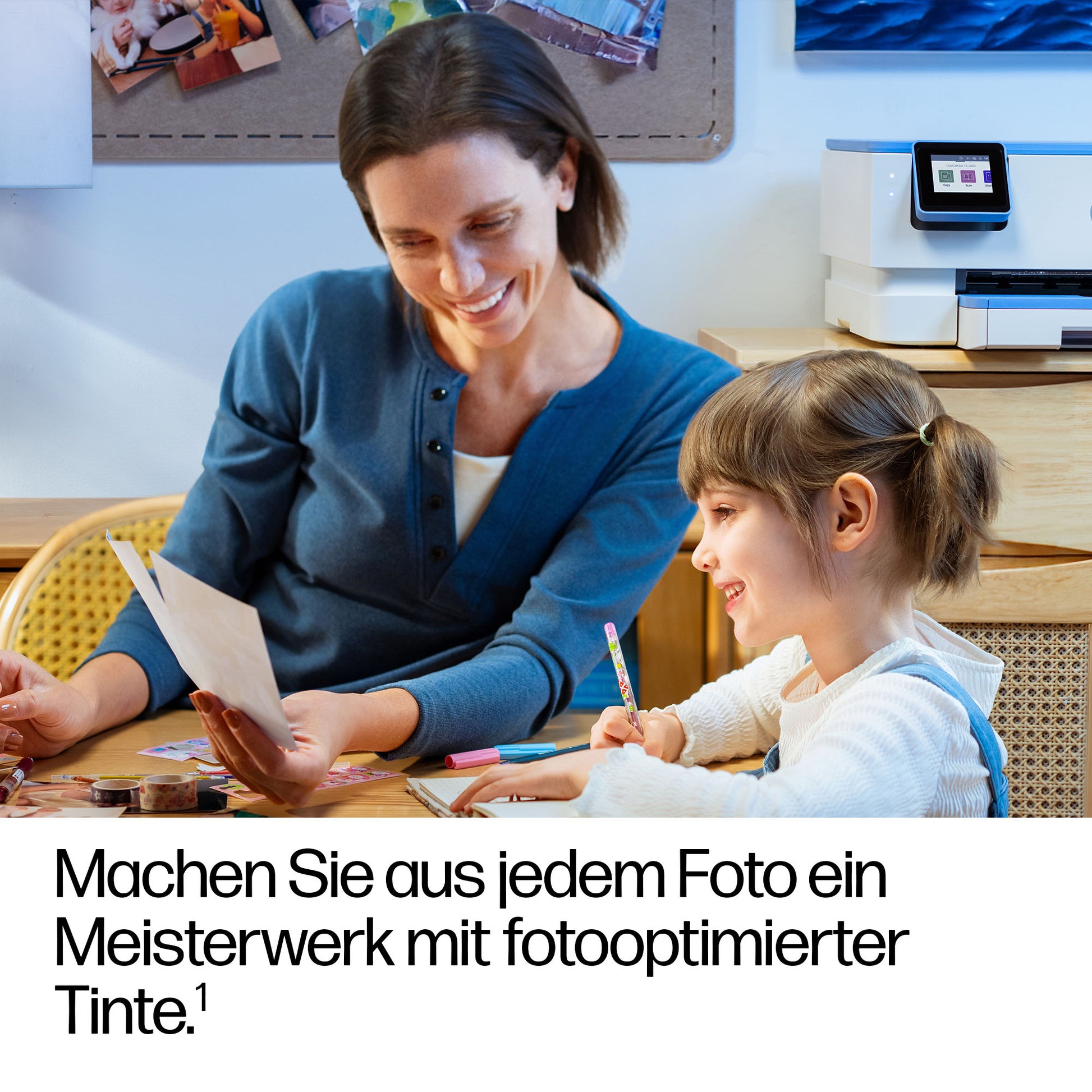 HP Envy 7231 Wireless All-In-One – Farbtintenstrahl-Multifunktionsdrucker, A4, 3-in-1, Duplex, ADF, WLAN, AirPrint