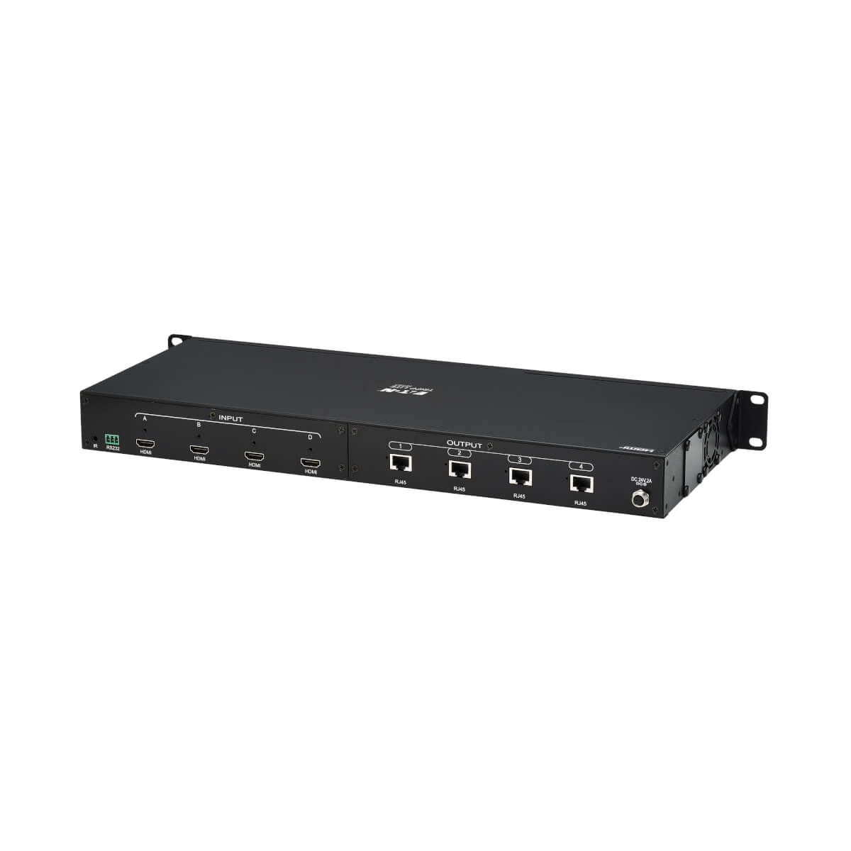 Tripp Lite B127A-4X4-BH4PH – HDMI Matrix, über Cat6, 4×4, 4K@60 Hz, 70 m, HDR, 4:4:4, PoC, HDCP 2.2, Schwarz