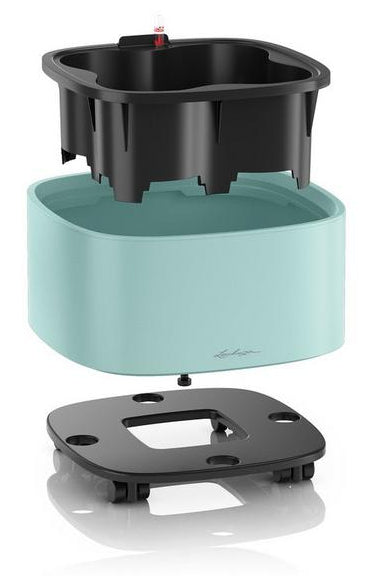 LECHUZA Topfpflanzer – 6,5 l – 35 × 35 × 16,6 cm – Kunststoff, hellgrün