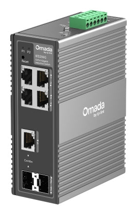 TP-Link IES206G Omada – Smart Switch – 5× 1G, 1× SFP, Hutschiene