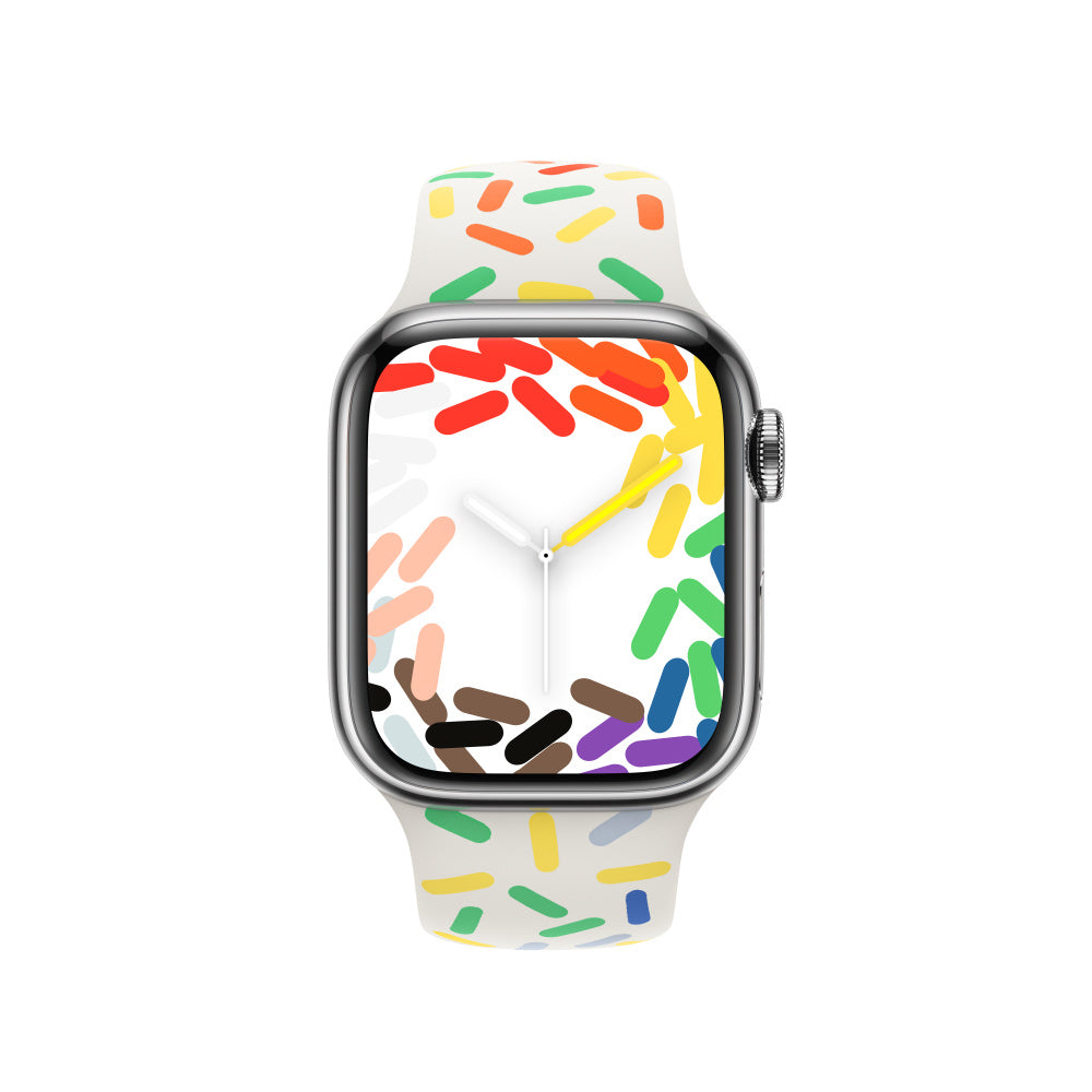 Apple Sportarmband Pride – Armband – für Apple Watch (38/40/41 mm), Mehrfarbig, S/M
