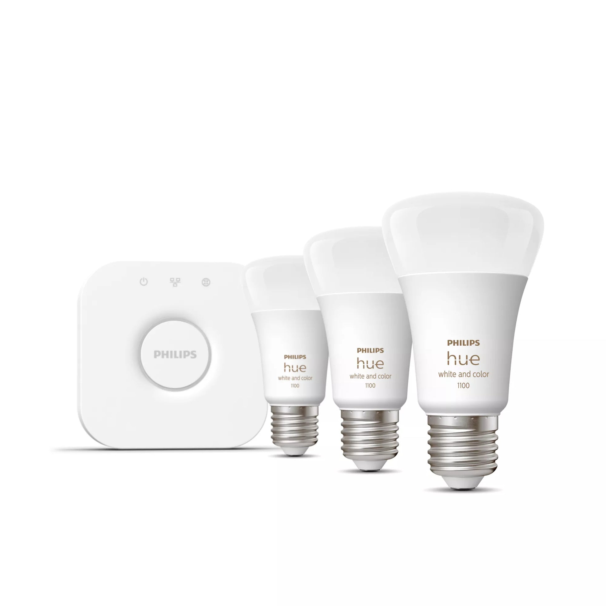 Philips by Signify Philips Hue Smart-Leuchtmittel E27 White & Color Ambiance – 1055 lm, 2200–6500 K/mehrfarbig, dimmbar – 3er-Pack