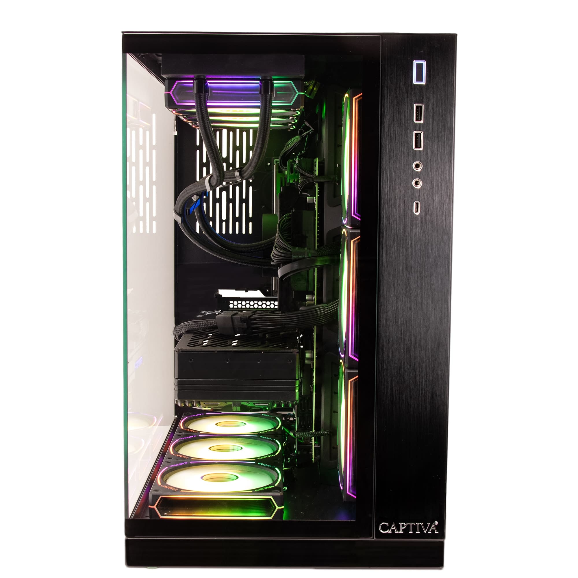 Captiva Tower – AMD Ryzen 9 9900X, 64 GB RAM, 2 TB SSD, NVIDIA GeForce RTX 5080 16 GB, Windows 11 Home