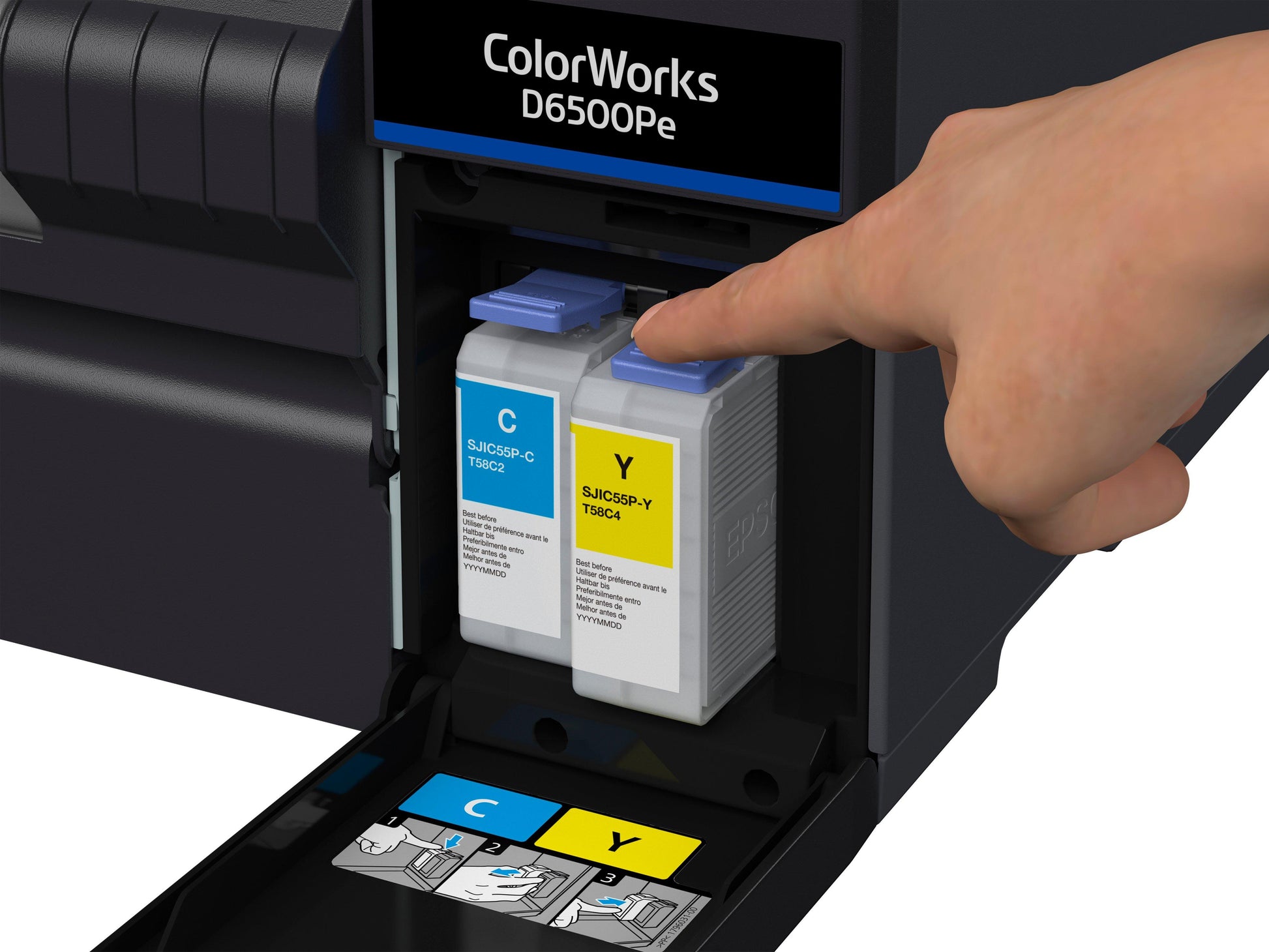 Epson ColorWorks CW-D6500PE – Etikettendrucker (Thermotransfer), 212 mm, 1'200×1200 dpi, 85 mm/s, USB/LAN