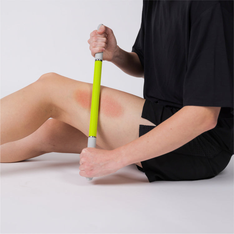 NABOSO Massagegerät Neuro Stick – Knetmassage, Hand, Beine – Grau, Gelb – Silikon