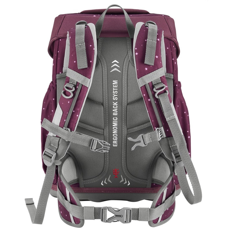Step by Step Basis Schulrucksack-Set – 4-teilig – Berry Stars
