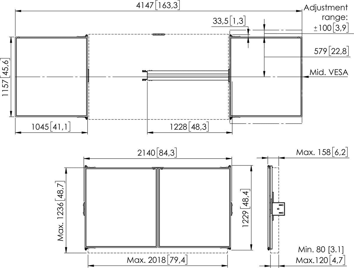 Vogel's Starter-Kit – 414,7 × 115,7 cm – für RISE 2xxx, RISE 4xxx