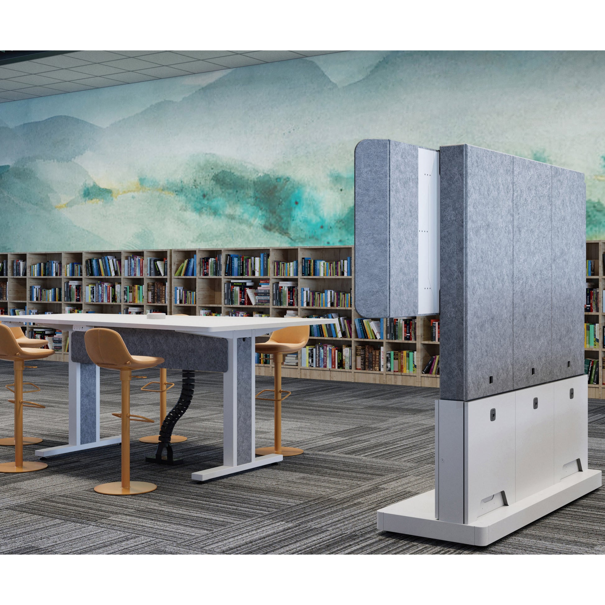 Middle Atlantic Digital Signage Stand VESA 100×100 bis 870×500 – 2 Displays – FM-DS-6675FS-MD8W