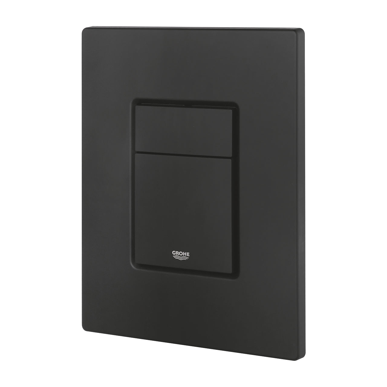 GROHE Even – WC-Betätigungsplatte – Kunststoff, schwarz, 15,6 × 1 × 19,7 cm