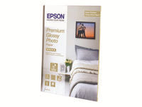 Epson Premium Glossy Fotopapier – glänzend, 100 × 150 mm, 255 g/m², 40 Blatt, einseitig – für Tintenstrahldrucker