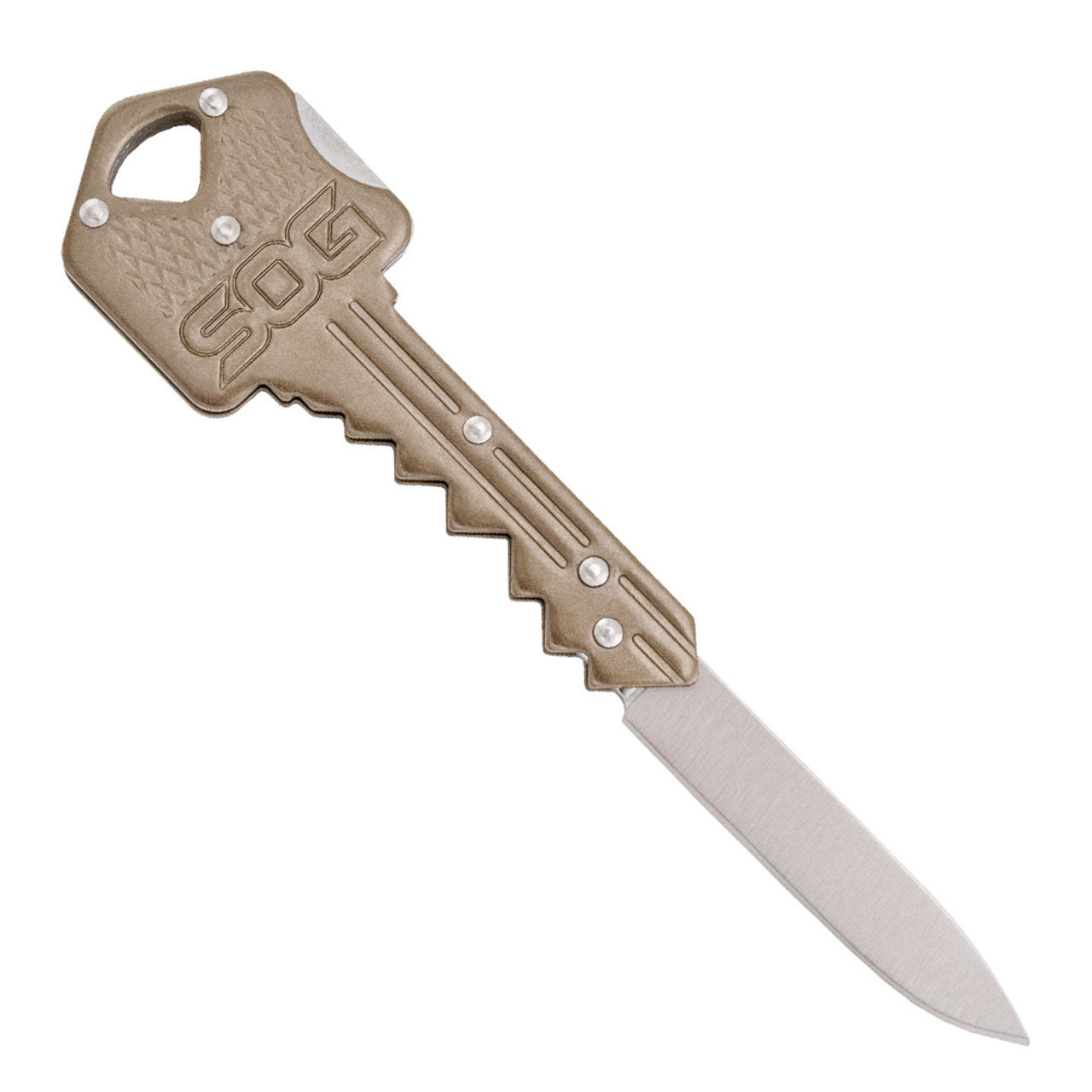 SOG KEY102-CP Schlüsselmesser – Klingenlänge 38 mm, Gesamtlänge 102 mm