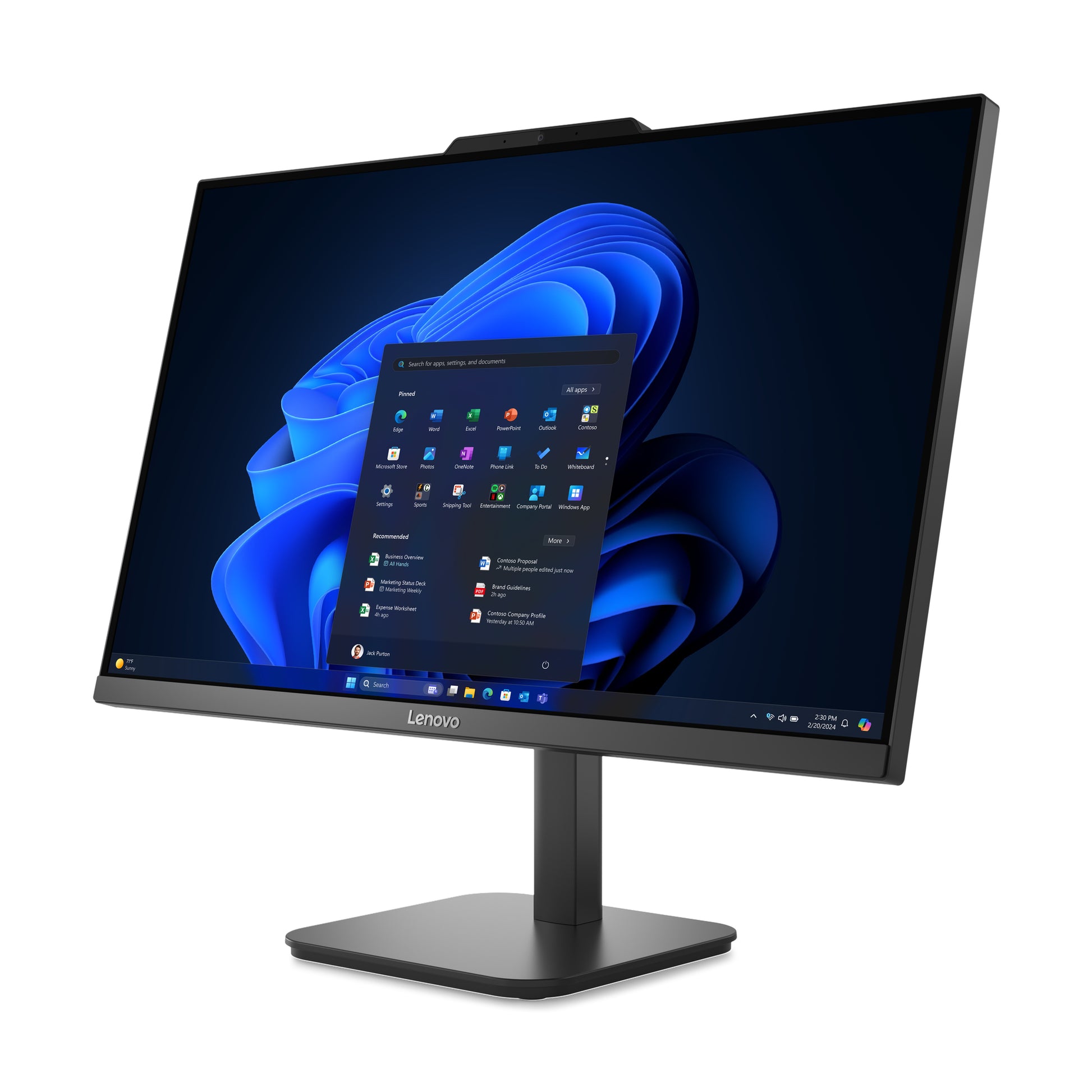 Lenovo V100 All-in-One – 23,8" Full HD, Intel N100, 16 GB RAM, 512 GB SSD, Windows 11 Pro