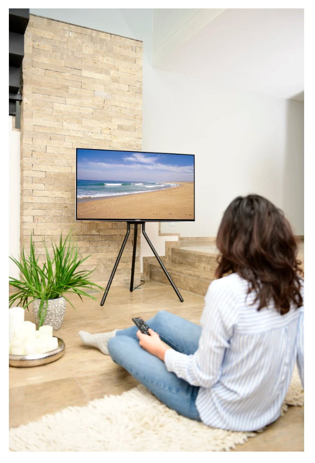Hama Bodenständer – 37–75" – VESA 300×200–600×400 – bis 40 kg, Höhenverstellbar, Kabelführung – 00220870