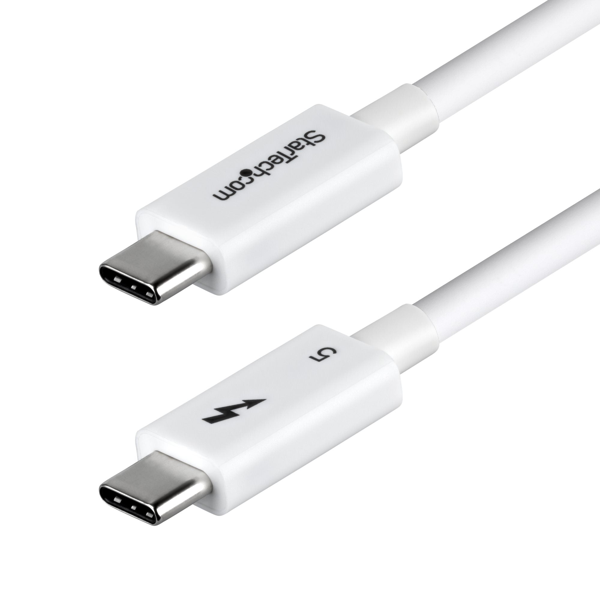 StarTech.com Thunderbolt 5 (USB-C) Kabel – 120 Gbit/s – 0,5 m – PD 240 W – 8K/60 – TPE-Mantel – Weiss