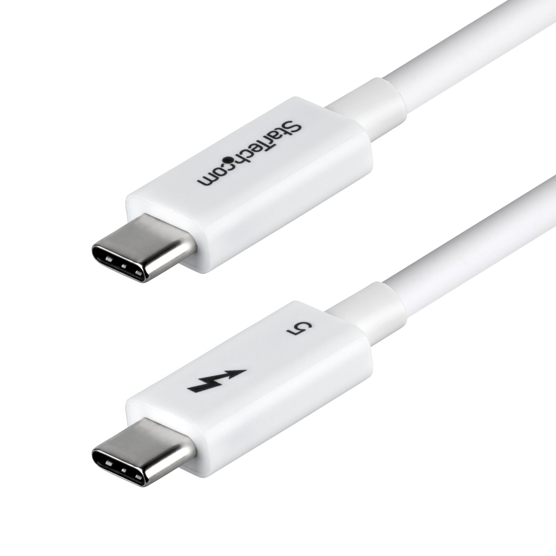 StarTech.com Thunderbolt 5 (USB-C) Kabel – 120 Gbit/s – 0,8 m – PD 240 W – 8K/60 – TPE-Mantel – Weiss
