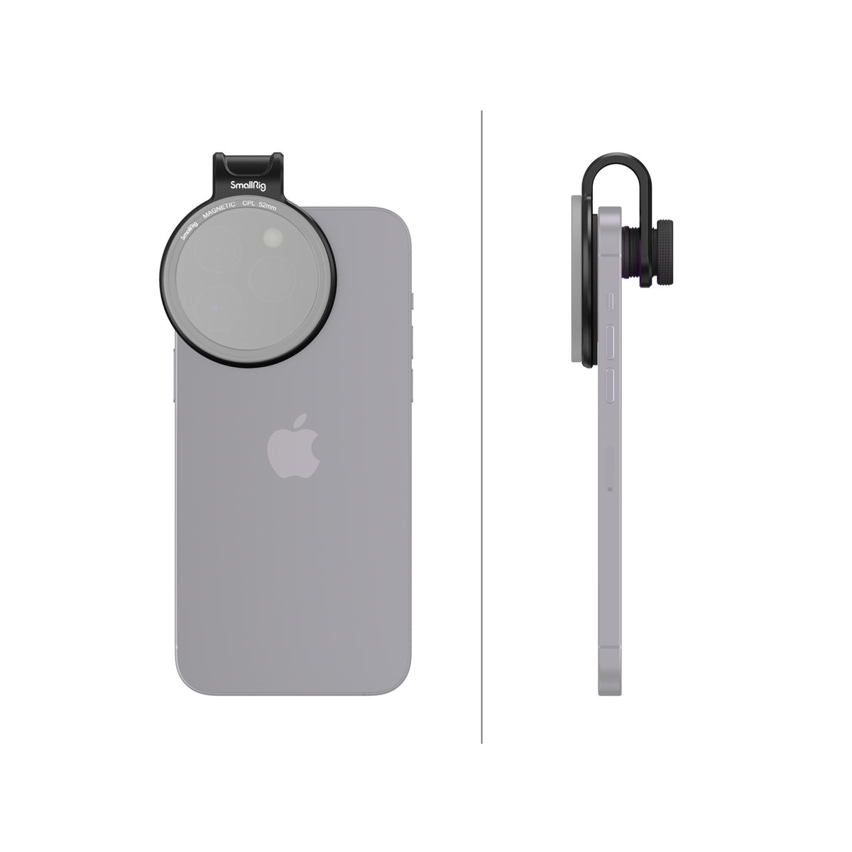 SmallRig 3845C – Smartphone-Filter – 52 mm Adapterring – Schwarz