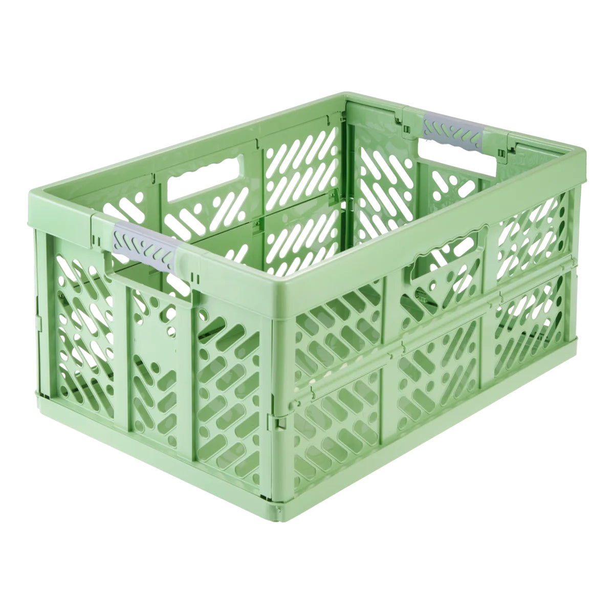 keeeper Eco Ben Klappbox 45 l – faltbar – Kunststoff – grün – mit Softgriffen – 540 × 280 × 370 mm