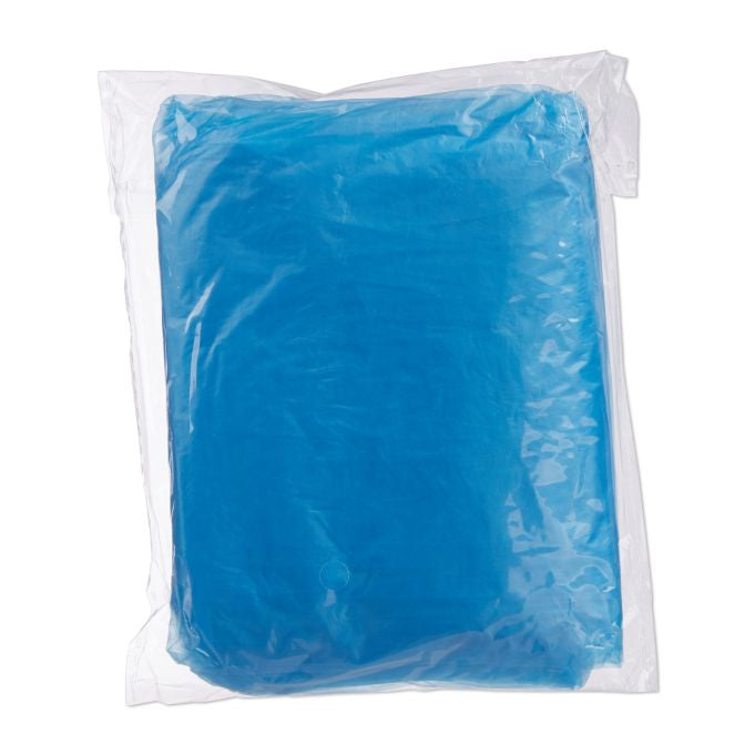 Relaxdays Regenponcho – mit Kapuze, wasserfest – Einheitsgrösse (1200×950 mm) – Hellblau – Kunststoff – 10 Stk.