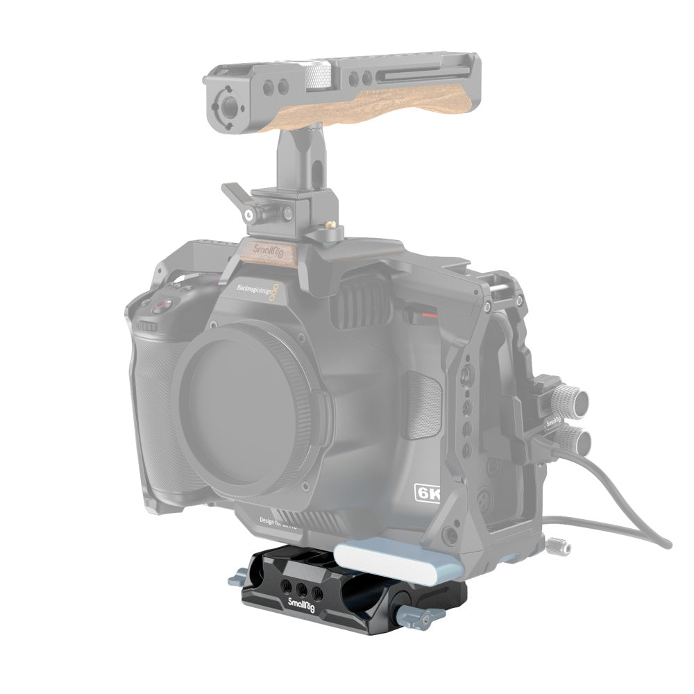 SmallRig 3357 Bottom-Mount-Platte (Universal LWS) – 1/4" & 3/8" Montage, Aluminium – 73 × 108 × 25 mm
