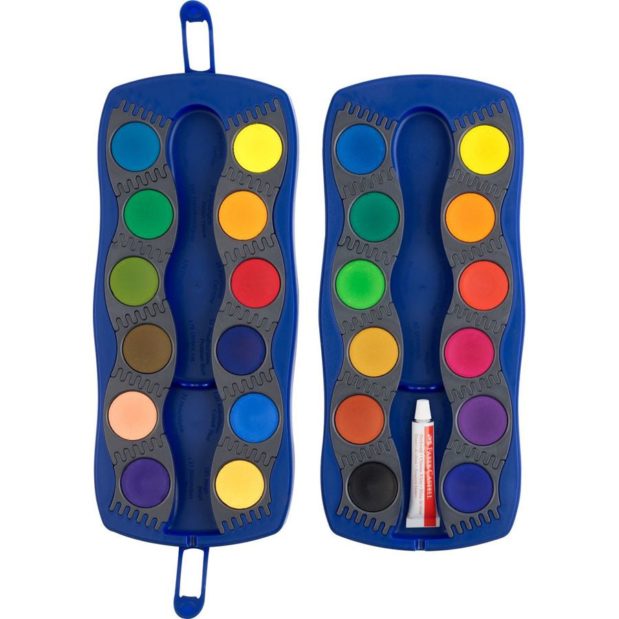 Faber-Castell Connector Aquarellkasten – Mehrfarbig – 24 Farben