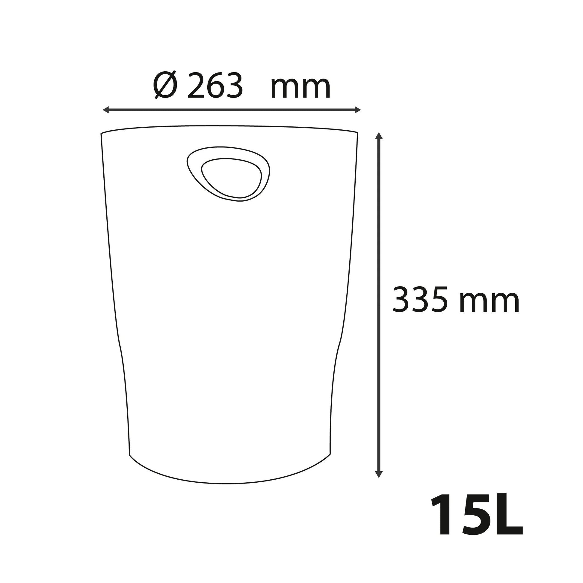 Exacompta Ecobin – Papierkorb, 15 l, Entenblau