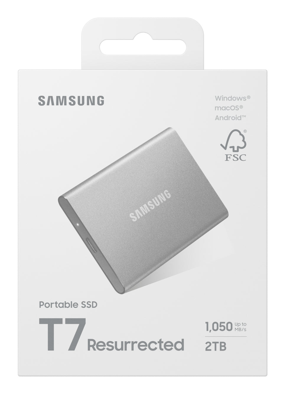 Samsung Externe SSD – 2 TB, USB Typ-C (USB 3.2 Gen 2), Hardwareverschlüsselung