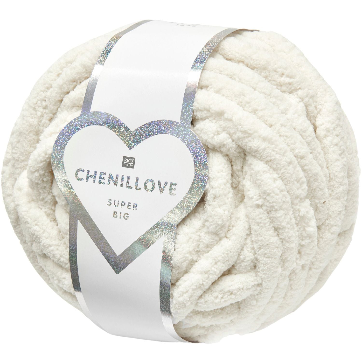 Rico Design Chenillove Super Big Wolle Creme – 300 g, 36 m, Nadel 25 mm, 100% Polyester