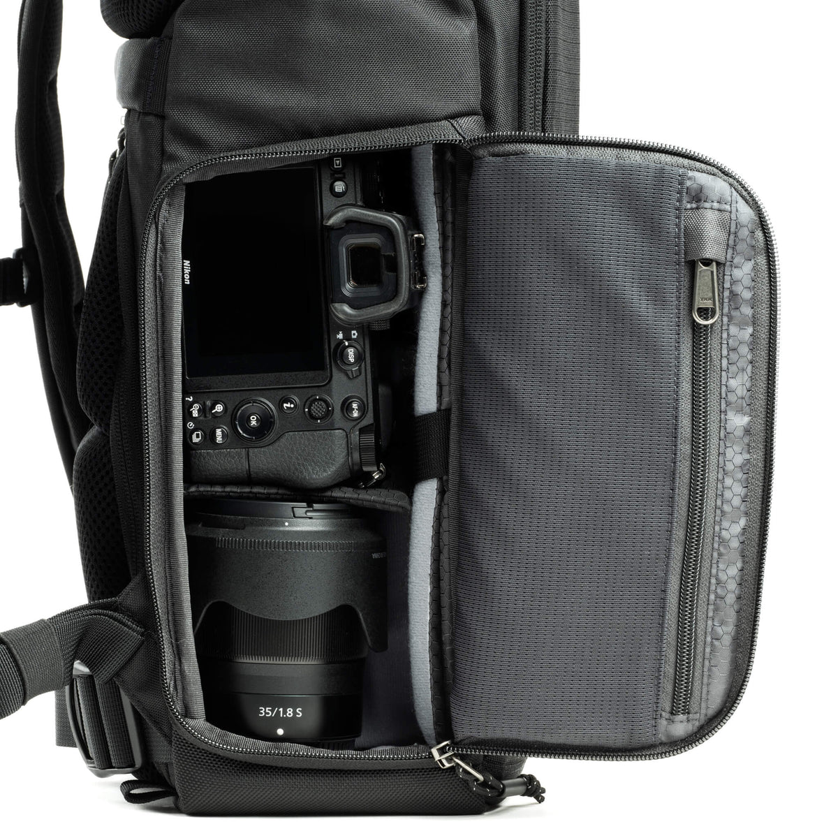 Think Tank FocusPoint Kamerarucksack – 31 l, Nylon/Polyester – für Notebooks bis 40,6 cm (16") – Schwarz