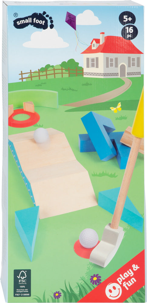 Small foot Minigolf-Set Active – 1 Stück – ab 5 Jahren – Holz – mehrfarbig – FSC