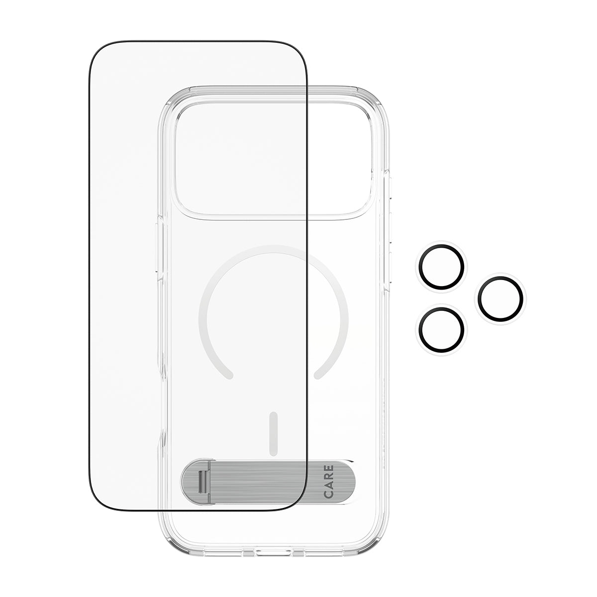 PanzerGlass Feature Kick Backcover – für Apple iPhone 17 Pro Max, Transparent, bis 4,8 m sturzsicher